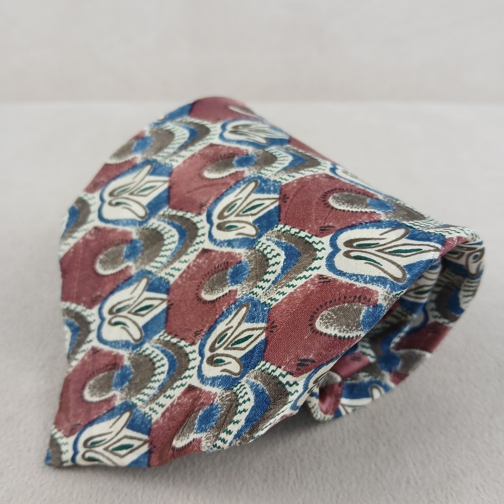 Cellini 3.75x57 Mens‎ Tie Silk Textured Geometric Floral Lightweight